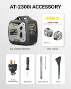 Portable Inverter Generator 2300-Watt Gas Powered .Super Quiet Gas Generators for Camping, Tailgating, Home Emergency Home Backup - EPA & PGMA Compliant