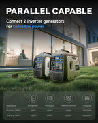 Quiet Inverter Generator Portable for Home, RV, Camping, 120V/30A, 5000W, EPA Emission Standard Compliant