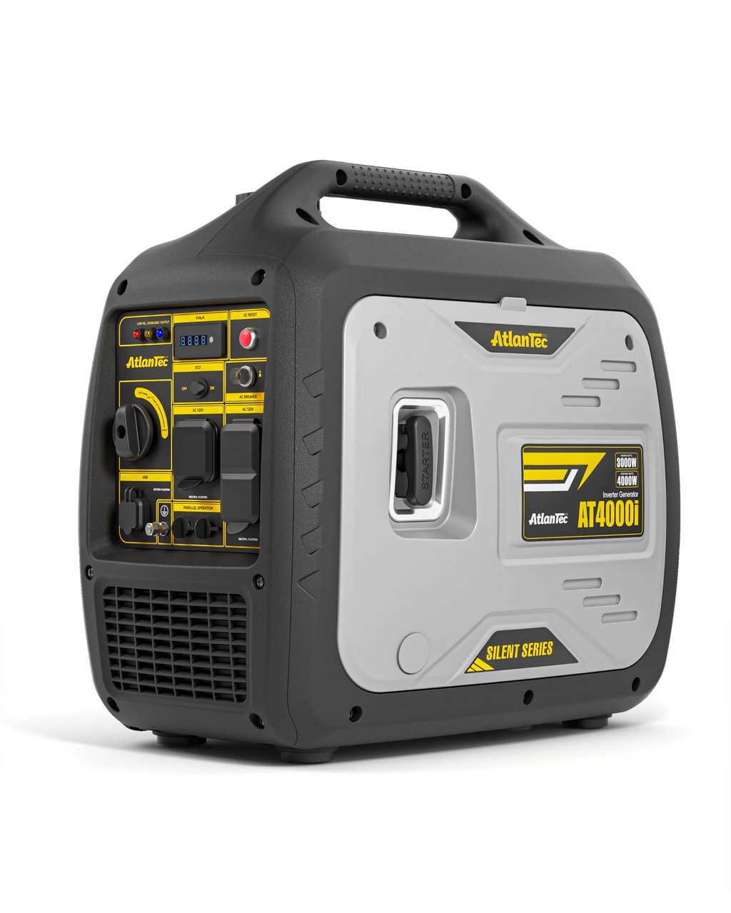 Portable Quiet Inverter Generator for Camping RV Home, 4000W, 120V/30A, EPA Emission Standard Compliant