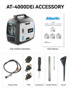 4000 Watt Dual Fuel Inverter Generator, RV Ready, Electric Start, Quiet for Outdoor Camping, Home Backup, Garden, PGMA Compliant