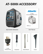 Quiet Inverter Generator Portable for Home, RV, Camping, 120V/30A, 5000W, EPA Emission Standard Compliant