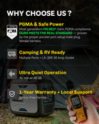 4000 Watt Dual Fuel Inverter Generator, RV Ready, Electric Start, Quiet for Outdoor Camping, Home Backup, Garden, PGMA Compliant