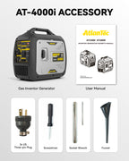 Portable Quiet Inverter Generator for Camping RV Home, 4000W, 120V/30A, EPA Emission Standard Compliant